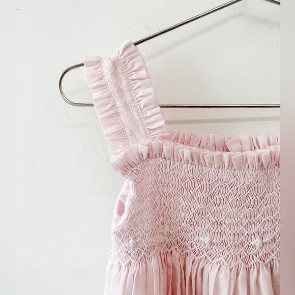 Smocked Vintage Toddler Dress - Blush - Size 2 - Picture 3 of 9